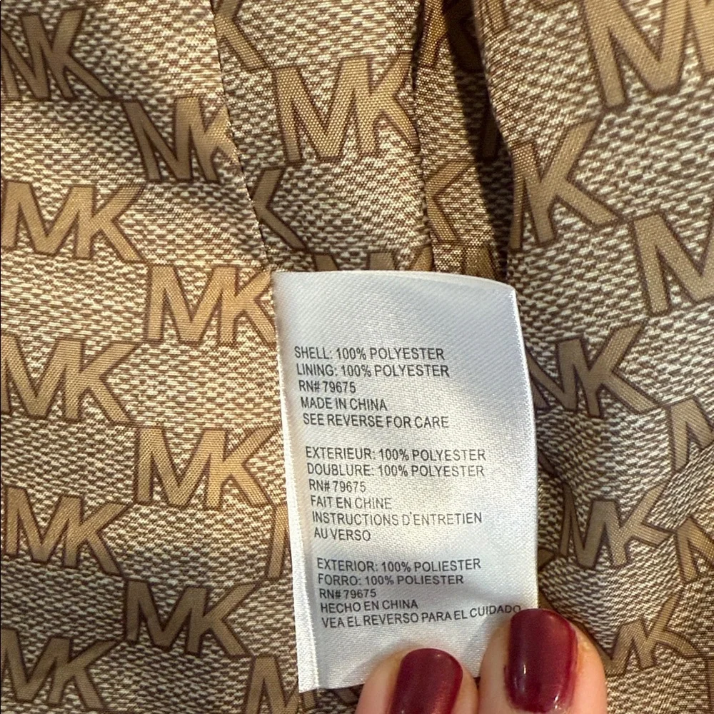 Michael Kors | Fly Front Anorak Rain Jacket | Navy | Large